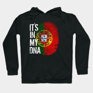 Portugal Flag Fingerprint My Story DNA Portuguese Hoodie